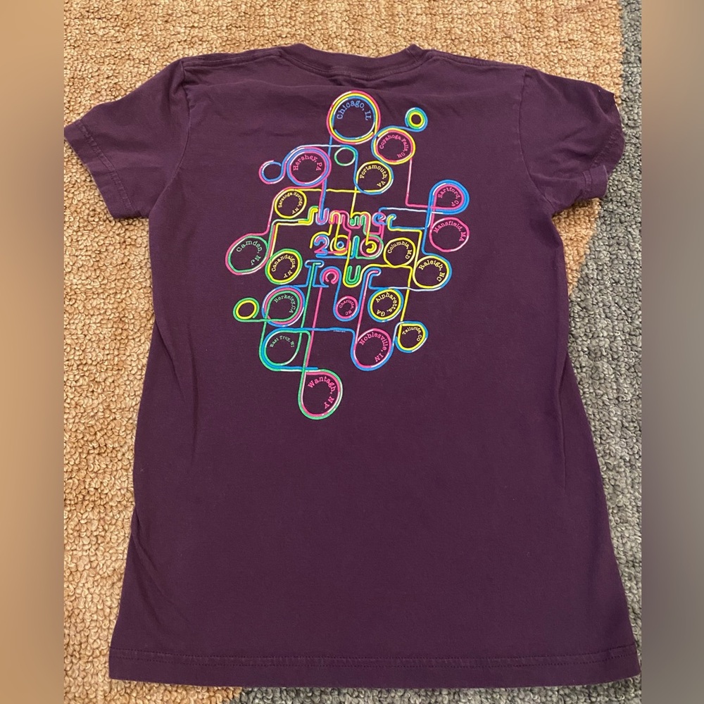 Phish 2010 Summer Tour Concert T Shirt Purple Graphic Print Tee S Small - Picture 5 of 7